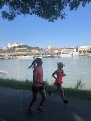 Running tour of Bratislava with a local